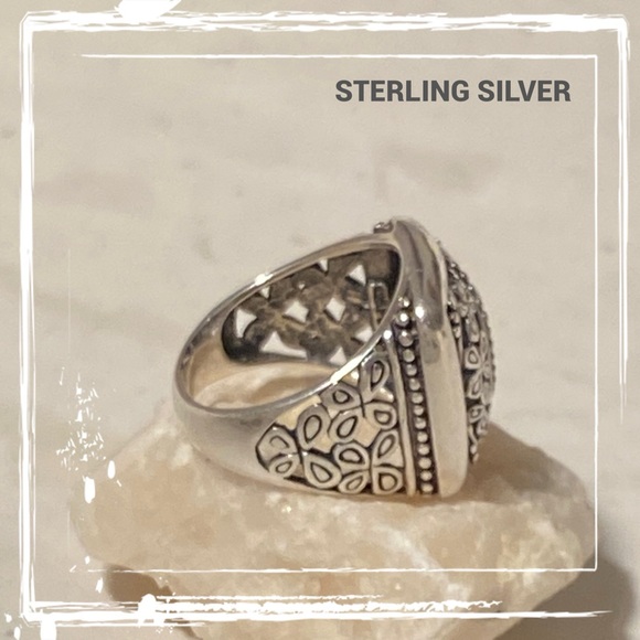 Sterling Silver Felicia Designs Filigree Ring SZ 5 3/4 - Picture 4 of 13